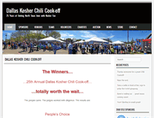 Tablet Screenshot of kosherchilicookoff.us